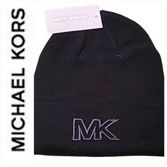 Michael Kors Other - Michael Kors MK Logo Knit Beanie Hat